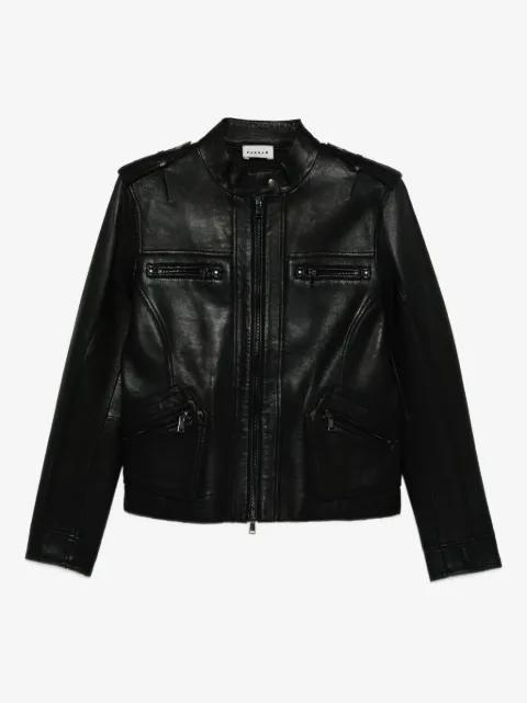 P.A.R.O.S.H. zip-up leather jacket