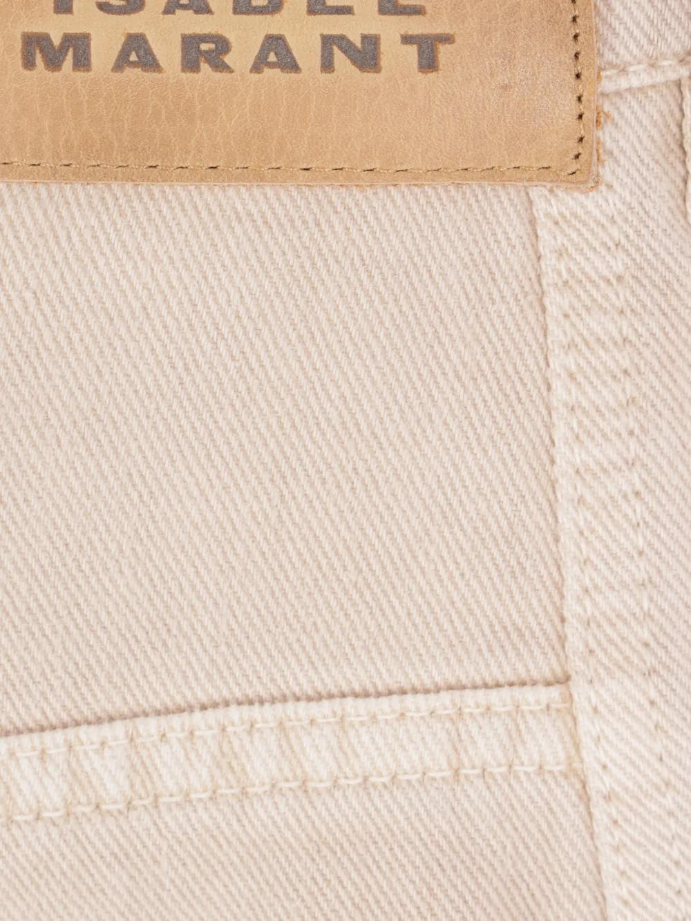 ISABEL MARANT Katoenen jeans met ballonpijpen Beige