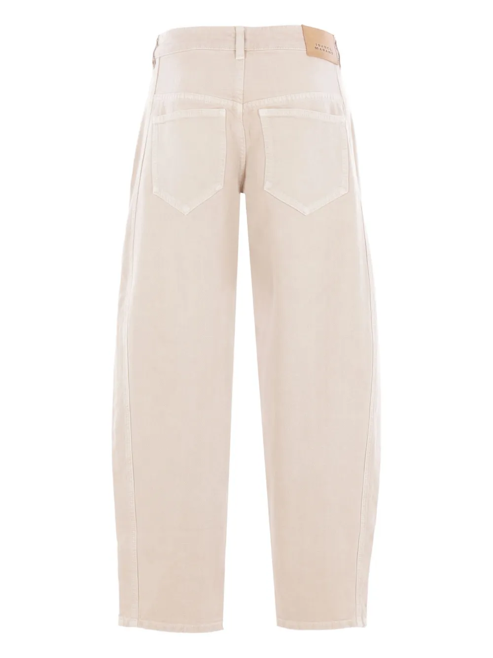 ISABEL MARANT Katoenen jeans met ballonpijpen Beige