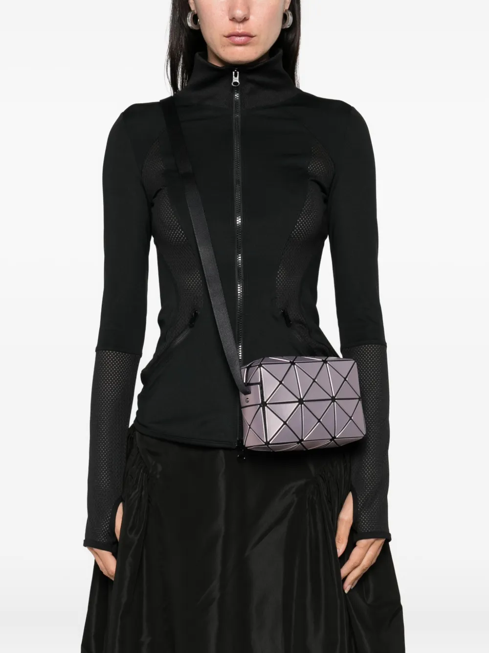Bao Issey Miyake Cuboid Metallic crossbodytas Roze