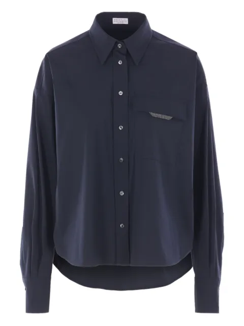 Brunello Cucinelli embellished-pocket shirt