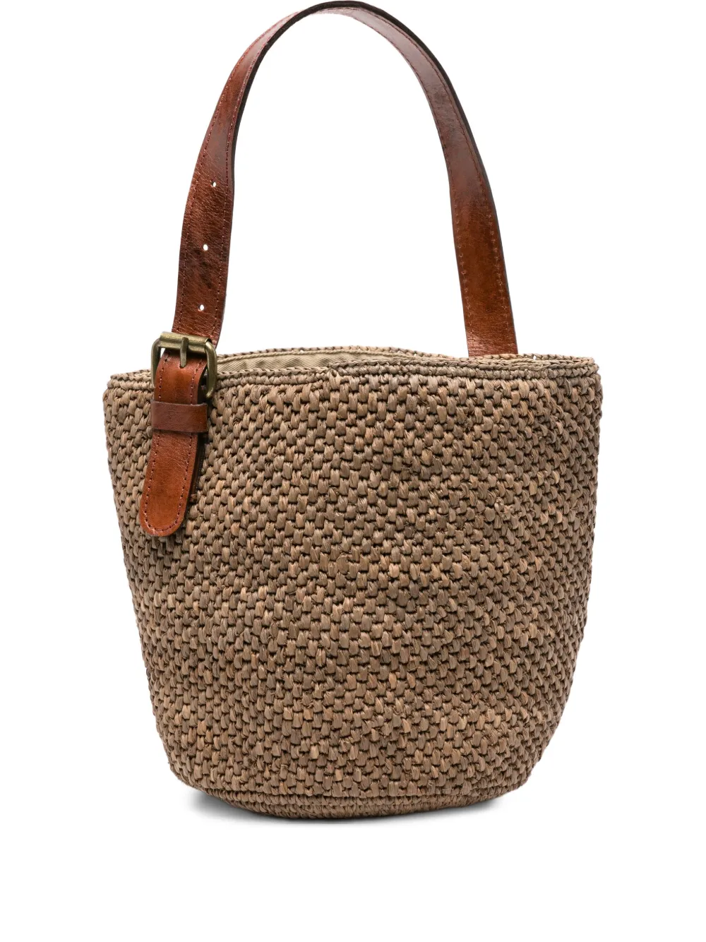 IBELIV Lova raffia bucket-tas Beige