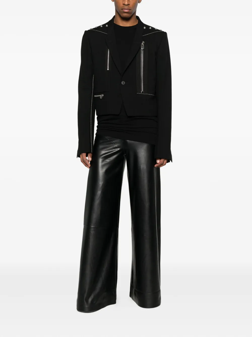 Rick Owens Alice panelled jacket Zwart