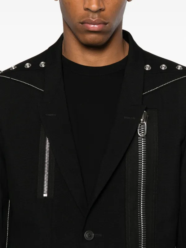 Rick Owens Alice Panelled Jacket | Black | FARFETCH