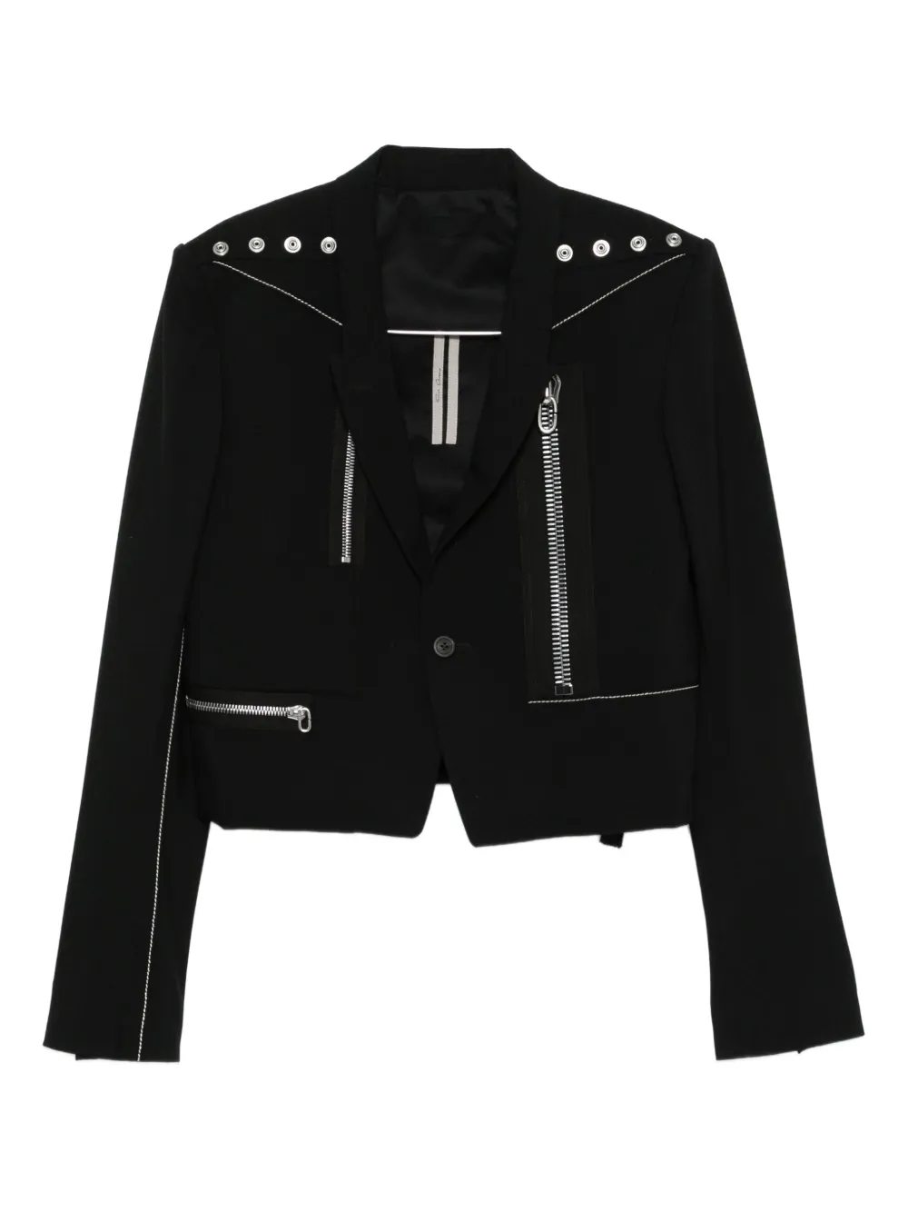 Rick Owens Alice panelled jacket Zwart
