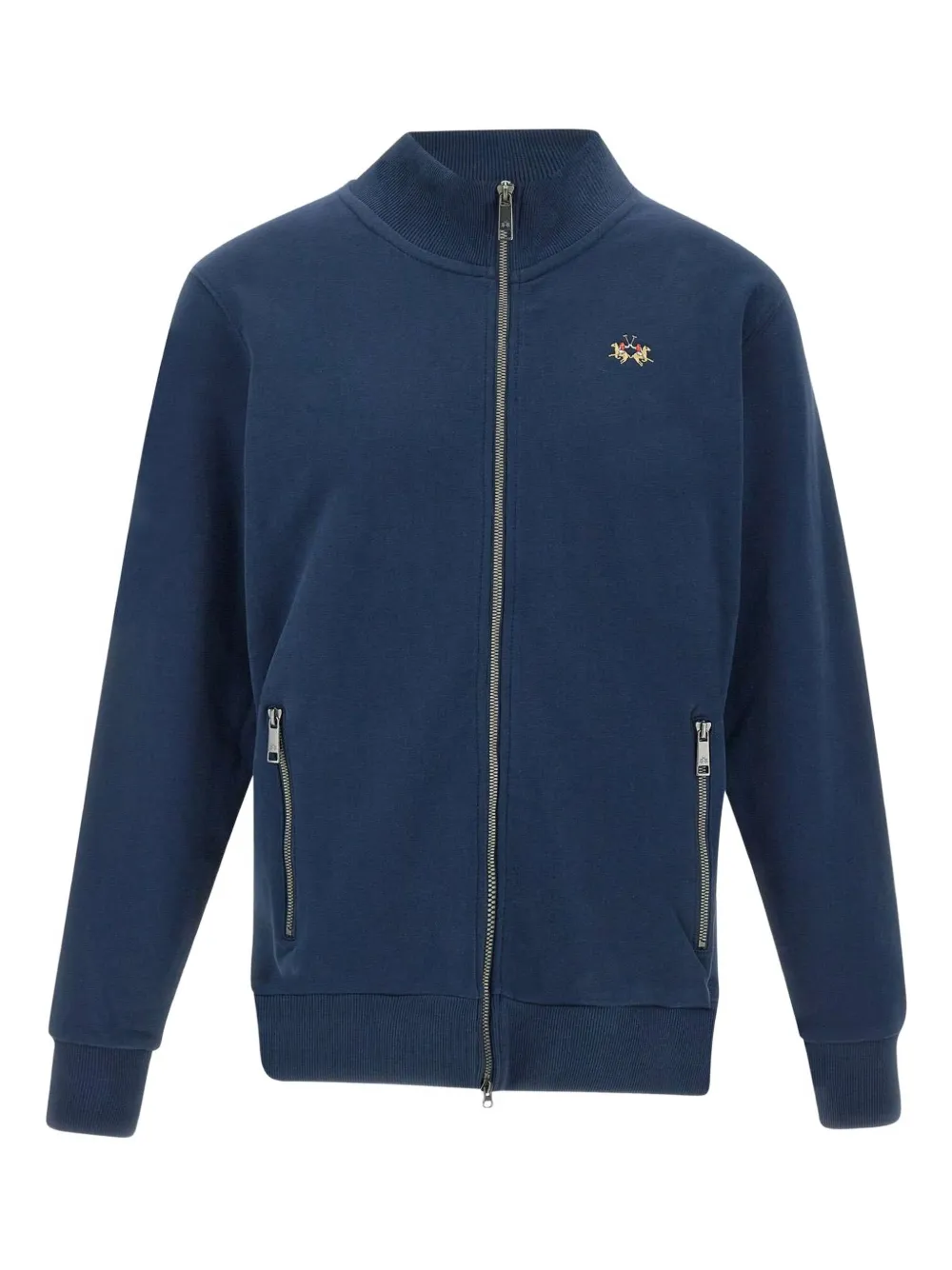 La Martina high-neck zip-front sweatshirt | Blue | Image 1