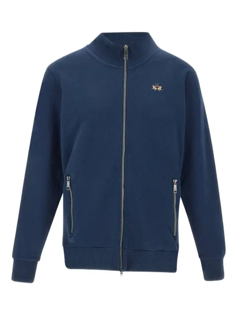 La Martina high-neck zip-front sweatshirt