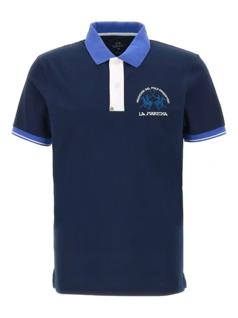 La Martina logo-embroidered polo shirt