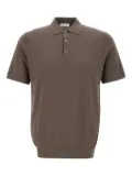 DIKTAT short-sleeve buttoned polo shirt - Brown