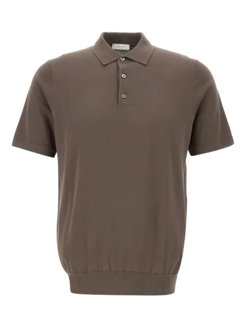DIKTAT short-sleeve buttoned polo shirt