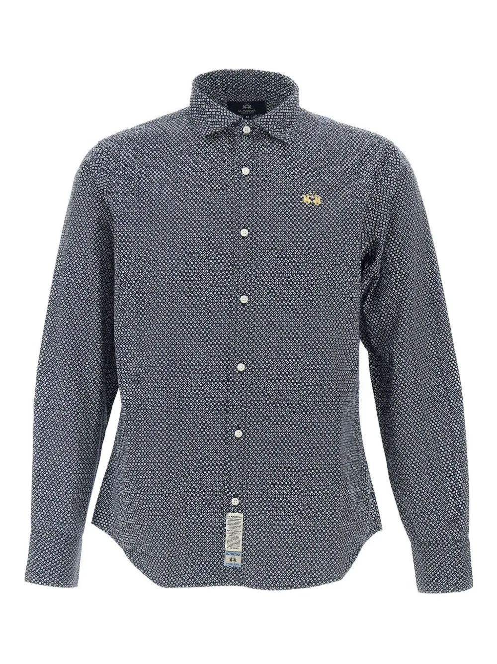 La Martina graphic-print cotton shirt | Blue | Image 1