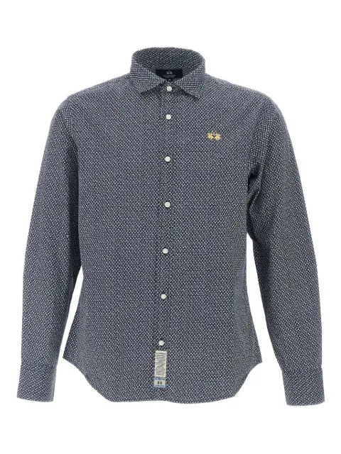 La Martina graphic-print cotton shirt