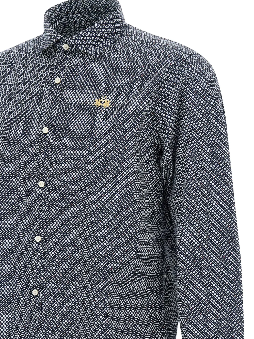 La Martina Overhemd met print Blauw