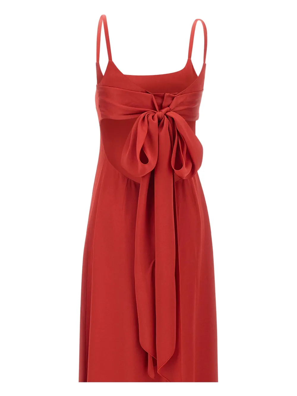 Max Mara Dede bow-embellished cut-out dress Rood
