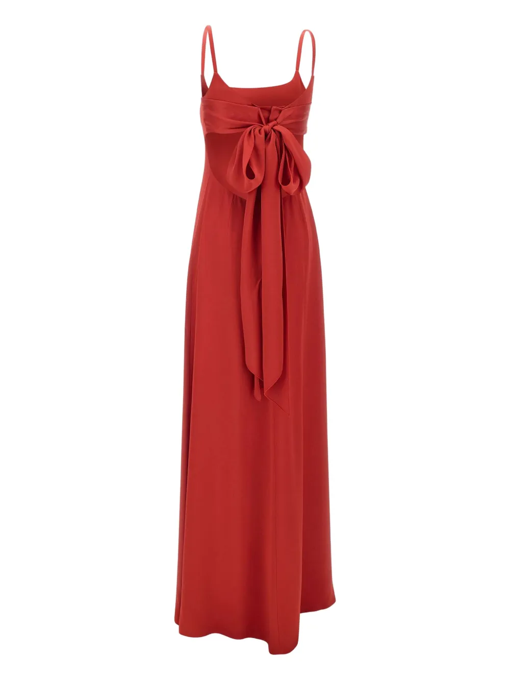 Max Mara Dede bow-embellished cut-out dress Rood