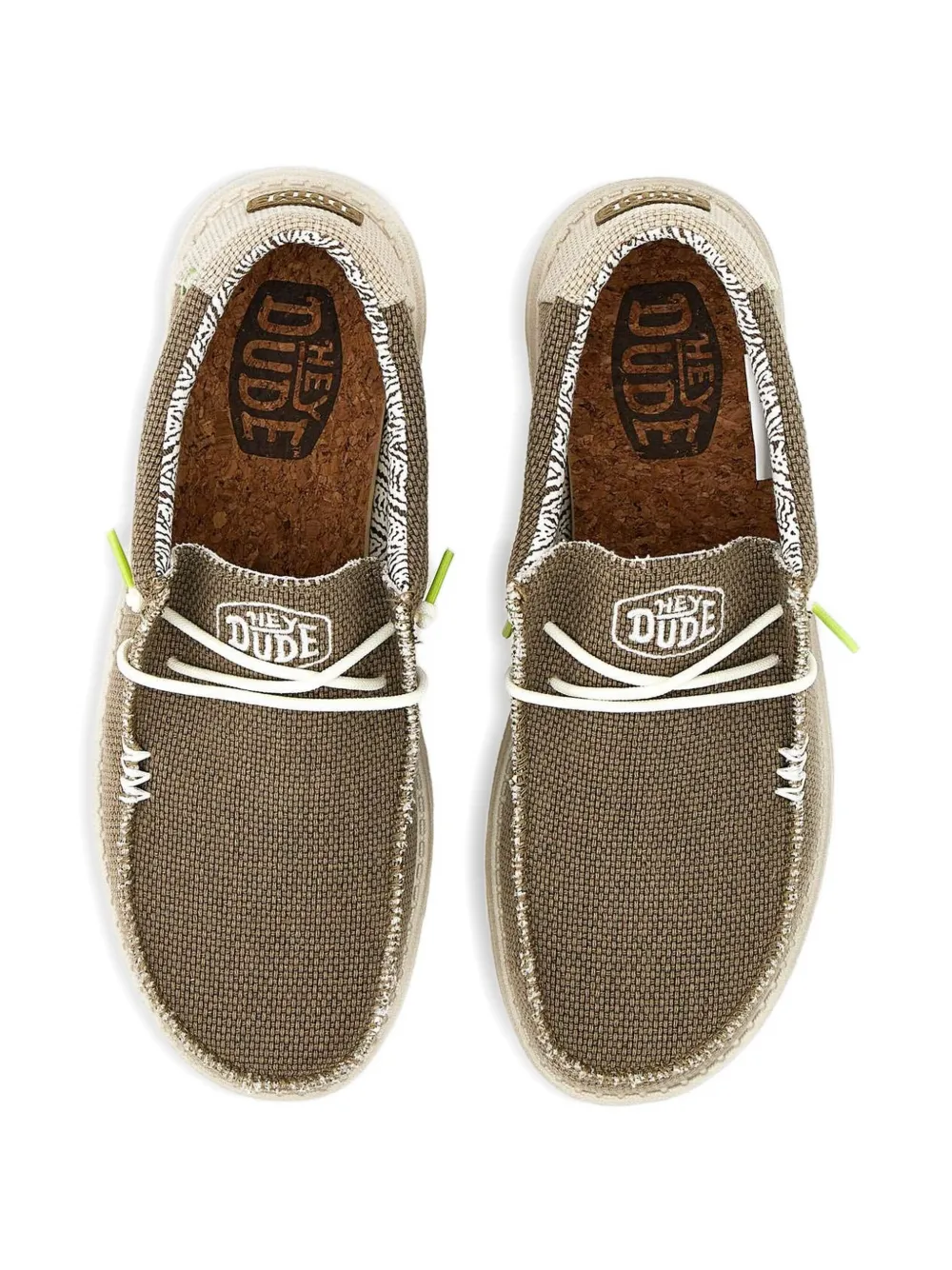 Hey Dude Veterschoenen met ronde neus Grijs
