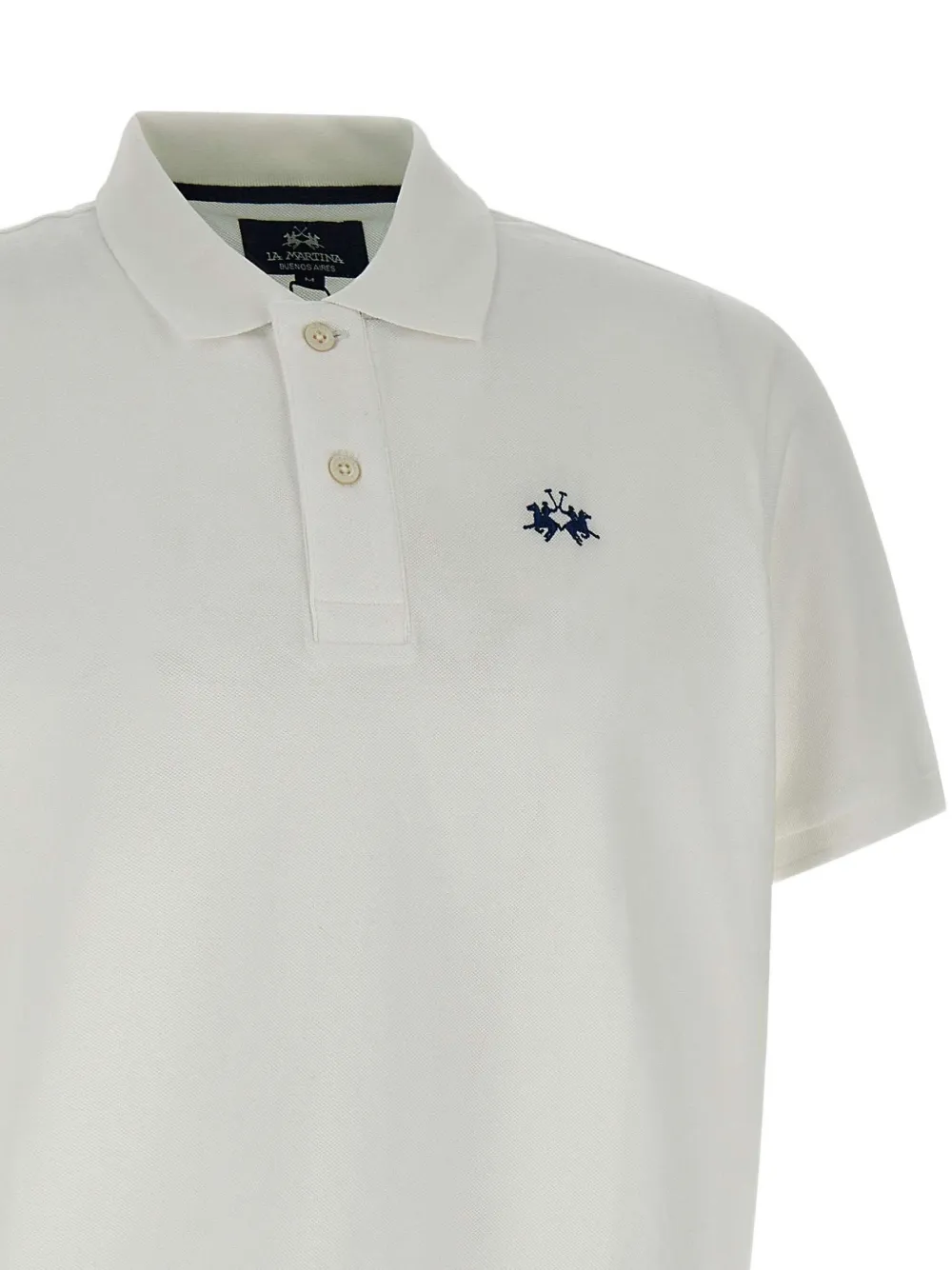 La Martina Poloshirt met geborduurd logo Wit