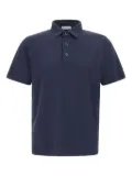 DIKTAT short-sleeve button polo shirt - Blue