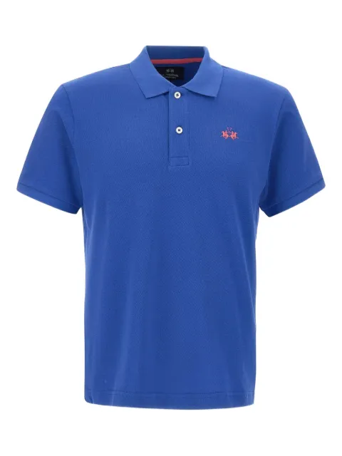 La Martina logo-embroidered polo shirt
