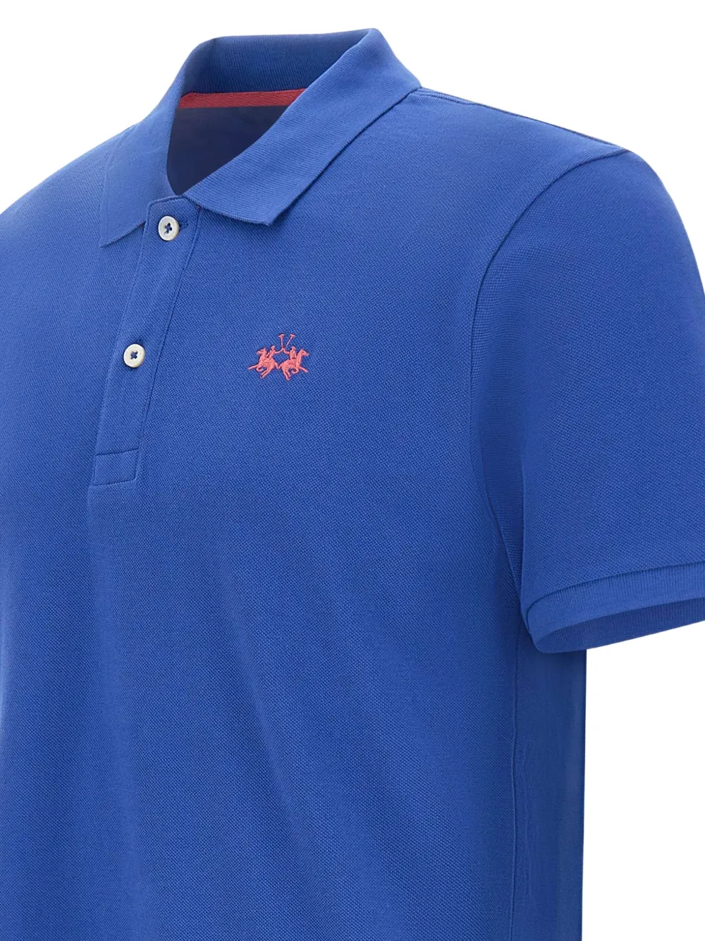 La Martina Poloshirt met geborduurd logo Blauw