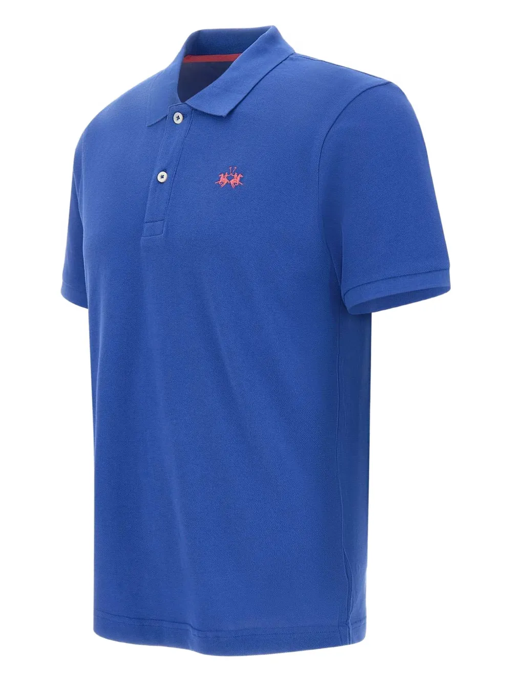 La Martina Poloshirt met geborduurd logo Blauw