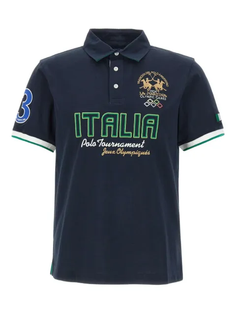 La Martina logo-embroidered polo shirt