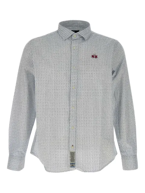 La Martina graphic-print cotton shirt