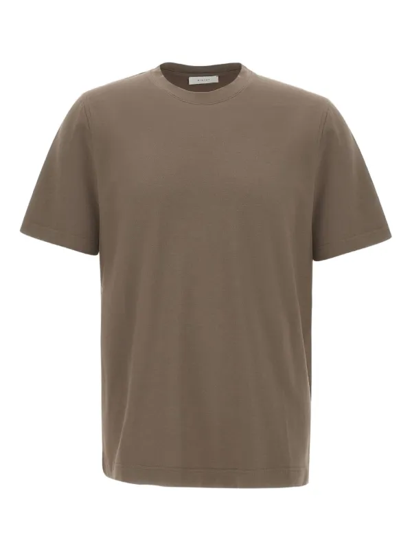 T-shirt Donna Frame Marrone Girocollo Con Spalle Imbottite &ndash; Taglia M