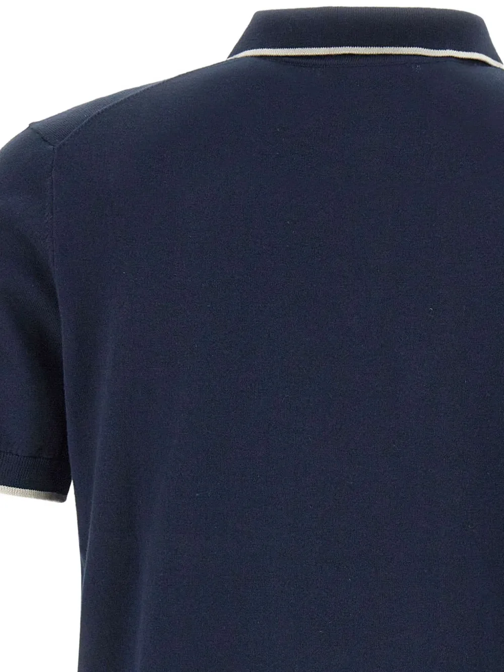 La Martina Geribbeld poloshirt met geborduurd logo Blauw