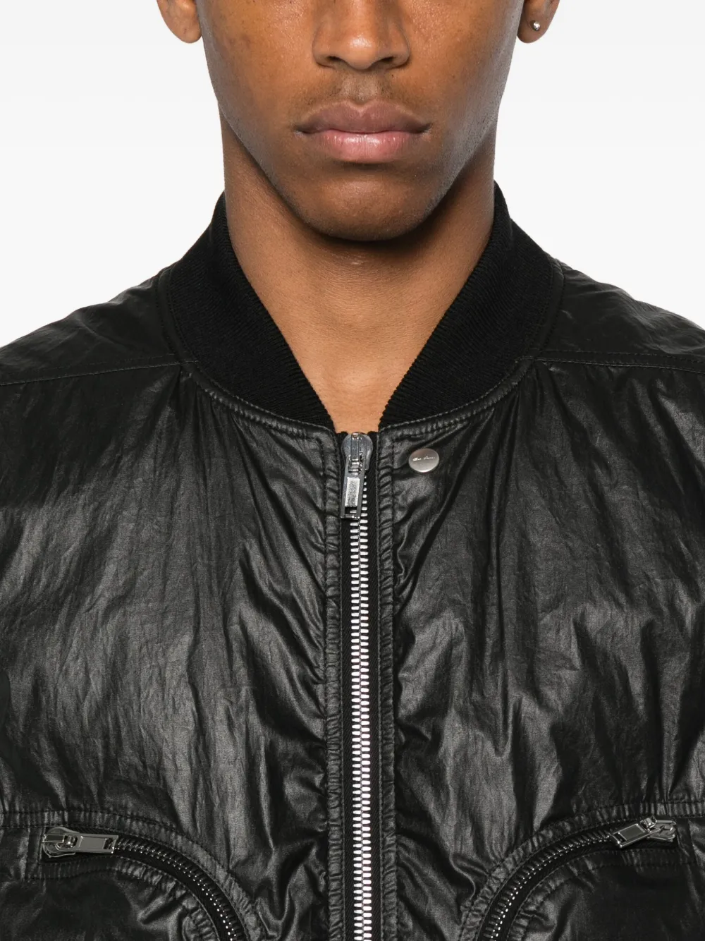 Rick Owens zip-fastening bomber jacket Zwart