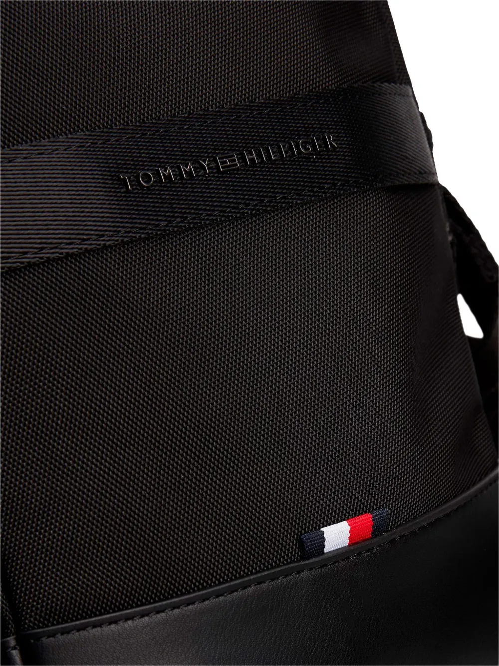 Tommy Hilfiger Schoudertas met logoplakkaat Zwart