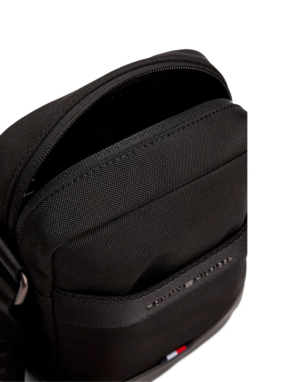 Tommy Hilfiger Schoudertas met logoplakkaat Zwart