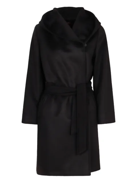 Max Mara Newmang hooded belted coat