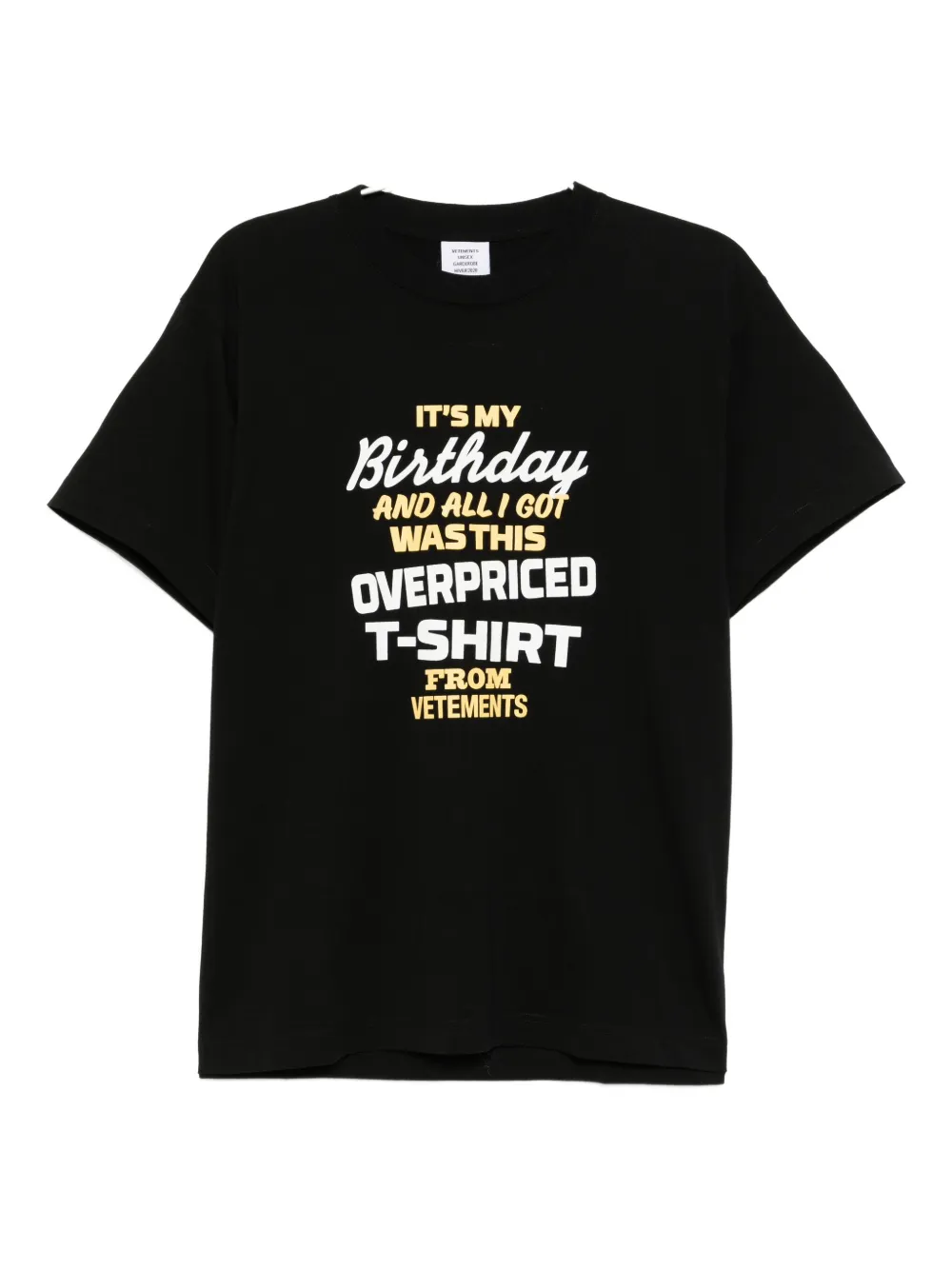VETEMENTS graphic-printed T-shirt Zwart