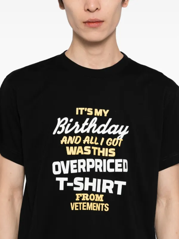 VETEMENTS graphic-printed T-shirt Black FARFETCH IN