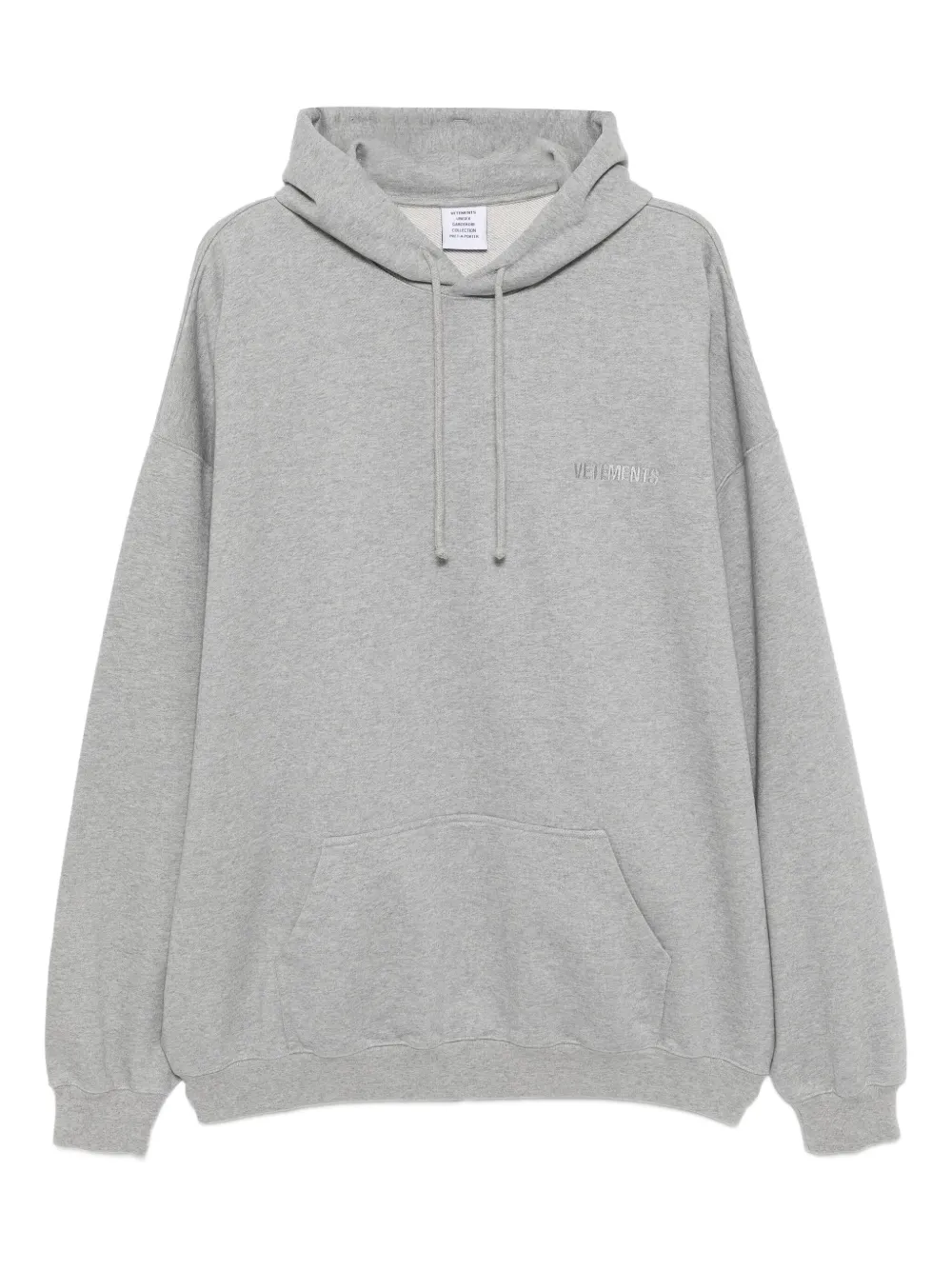 VETE TS Hoodie met geborduurd logo Grijs