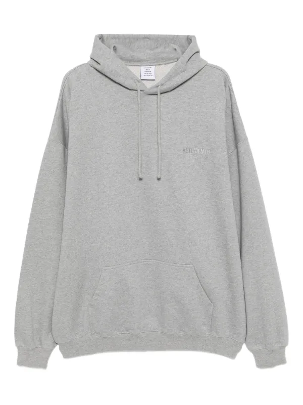 VETEMENTS ロゴ パーカー | グレー | FARFETCH JP