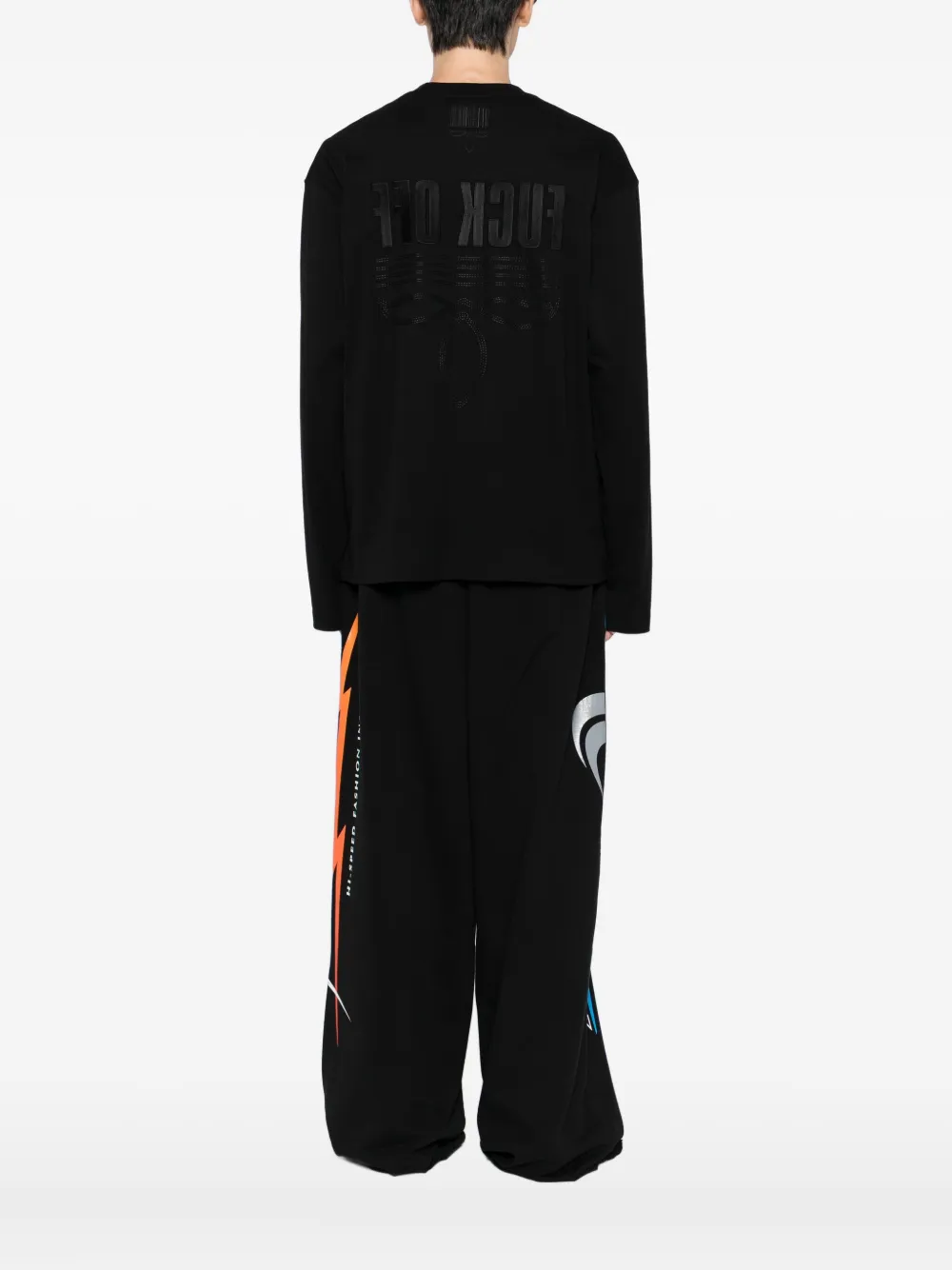 VETEMENTS embroidered short-sleeved T-shirt Zwart