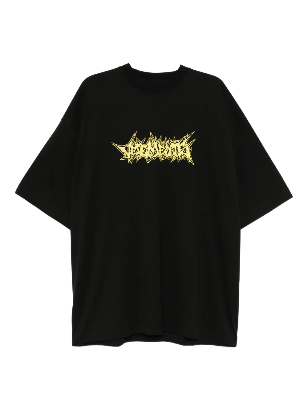 VETEMENTS T-shirt met logoprint Zwart