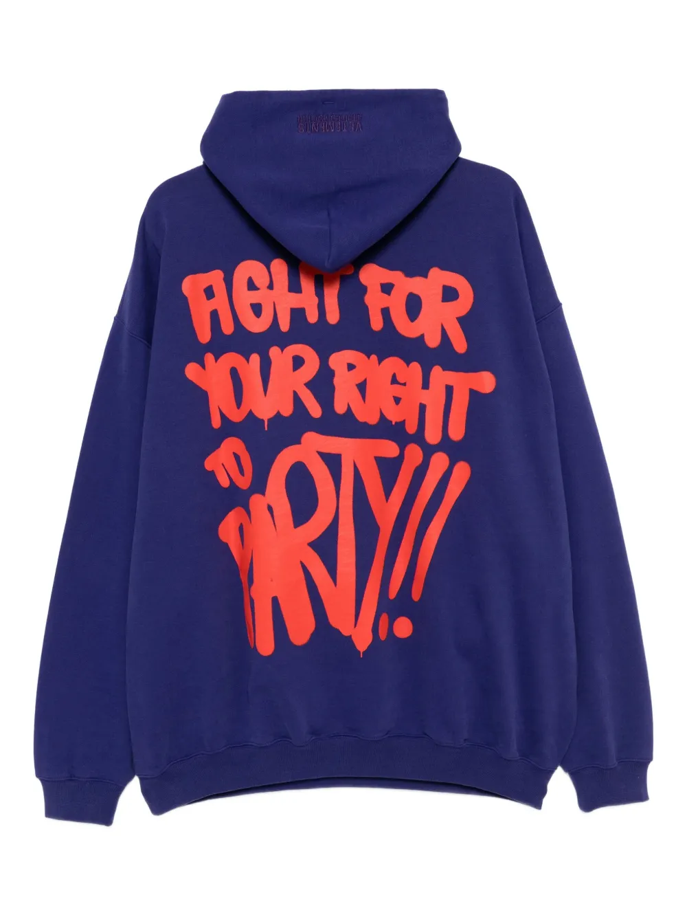 VETEMENTS Hoodie met grafische print Blauw