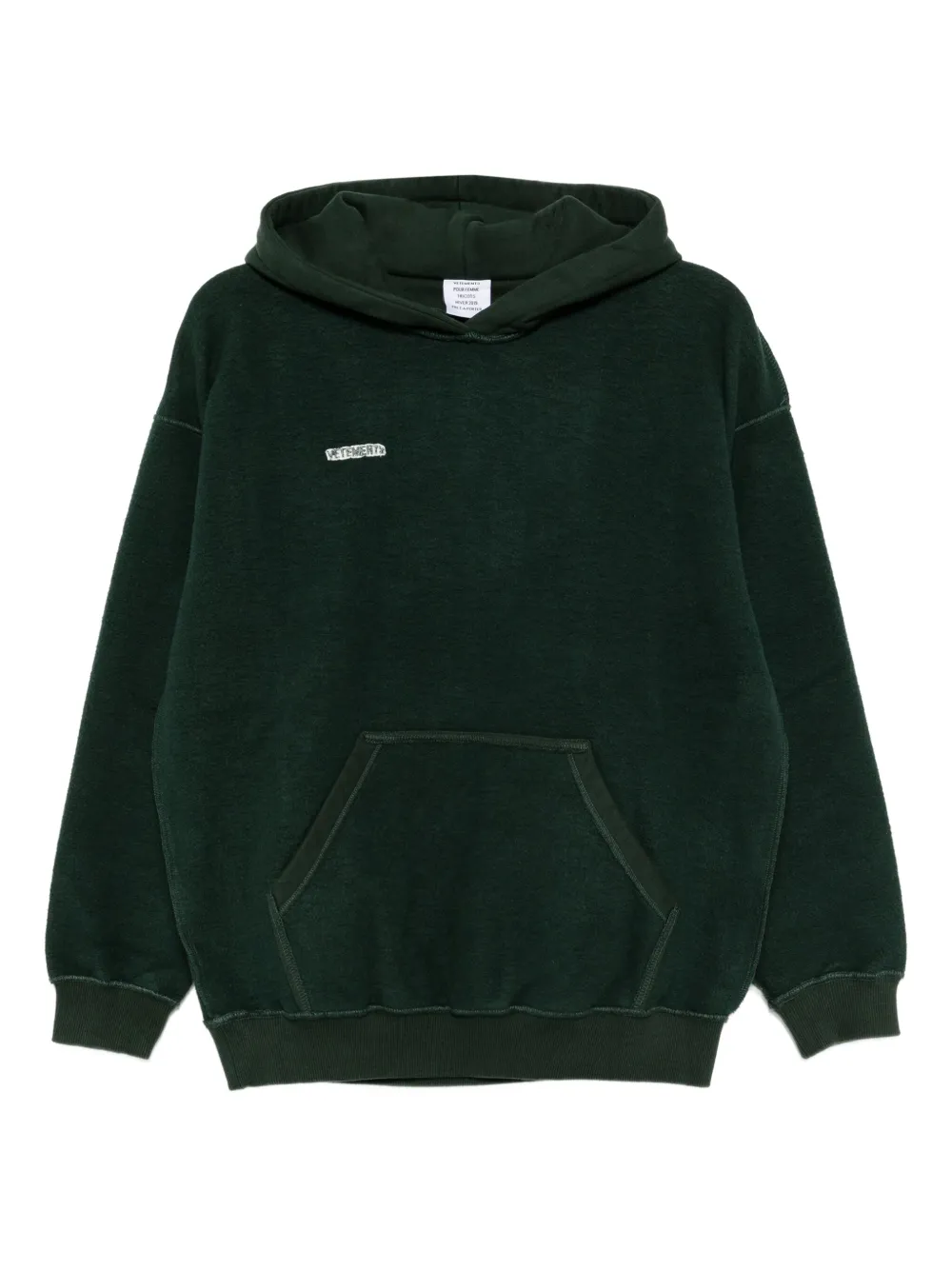 VETEMENTS Hoodie met geborduurd logo Groen