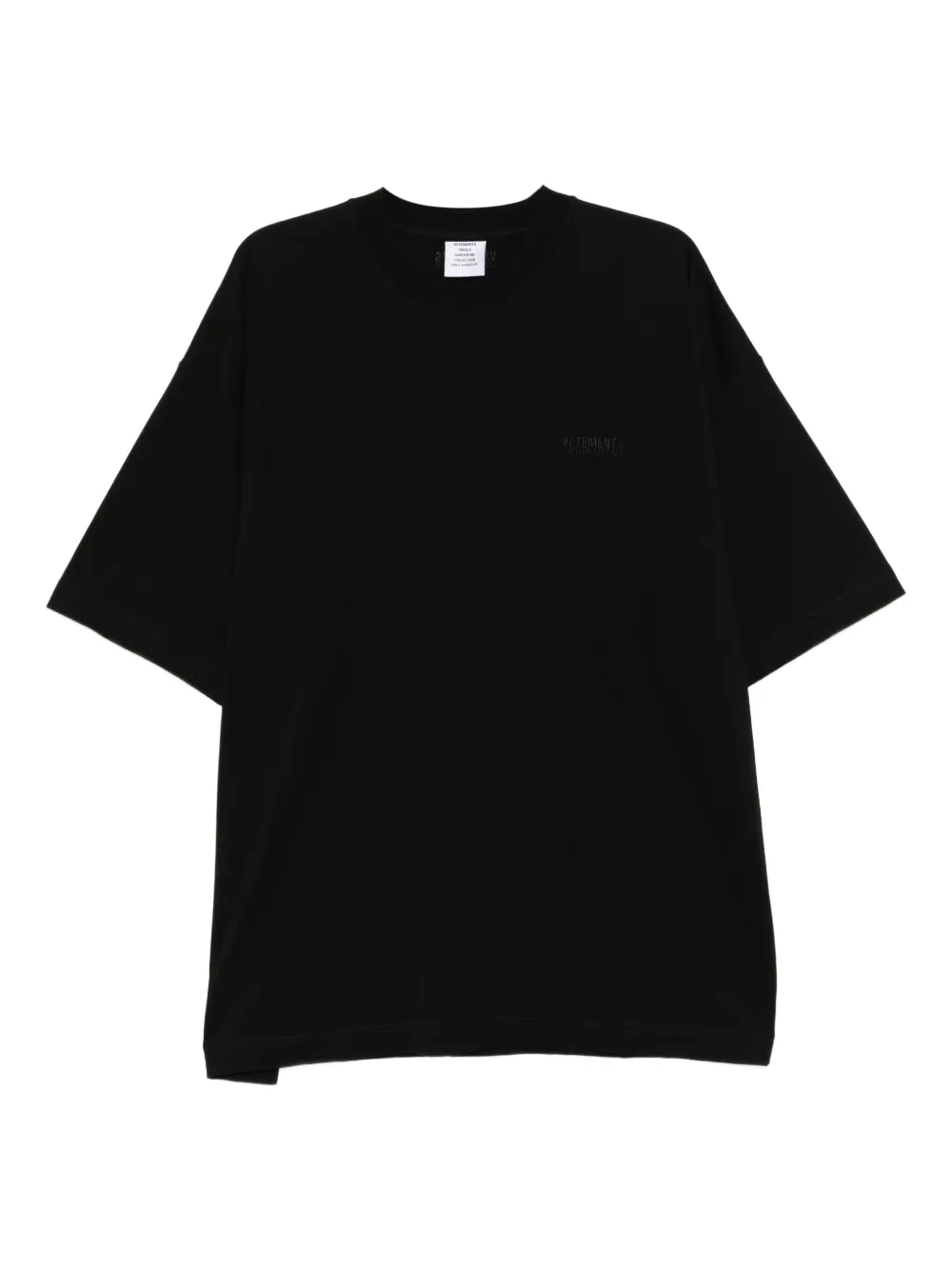VETEMENTS cotton T-shirt Zwart