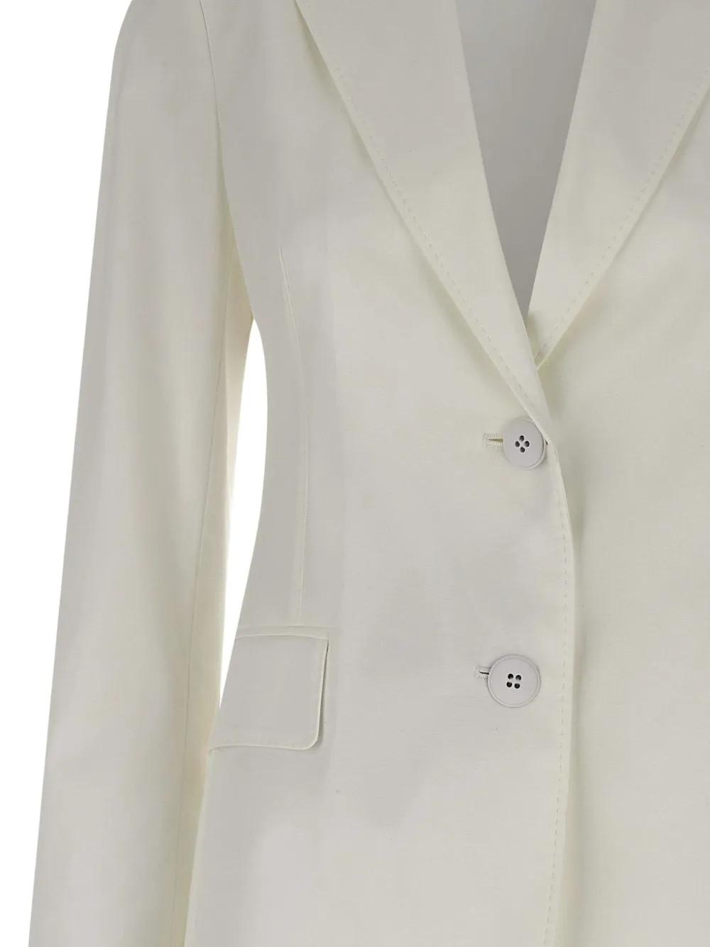 Max Mara Blazer met gekerfde revers Wit