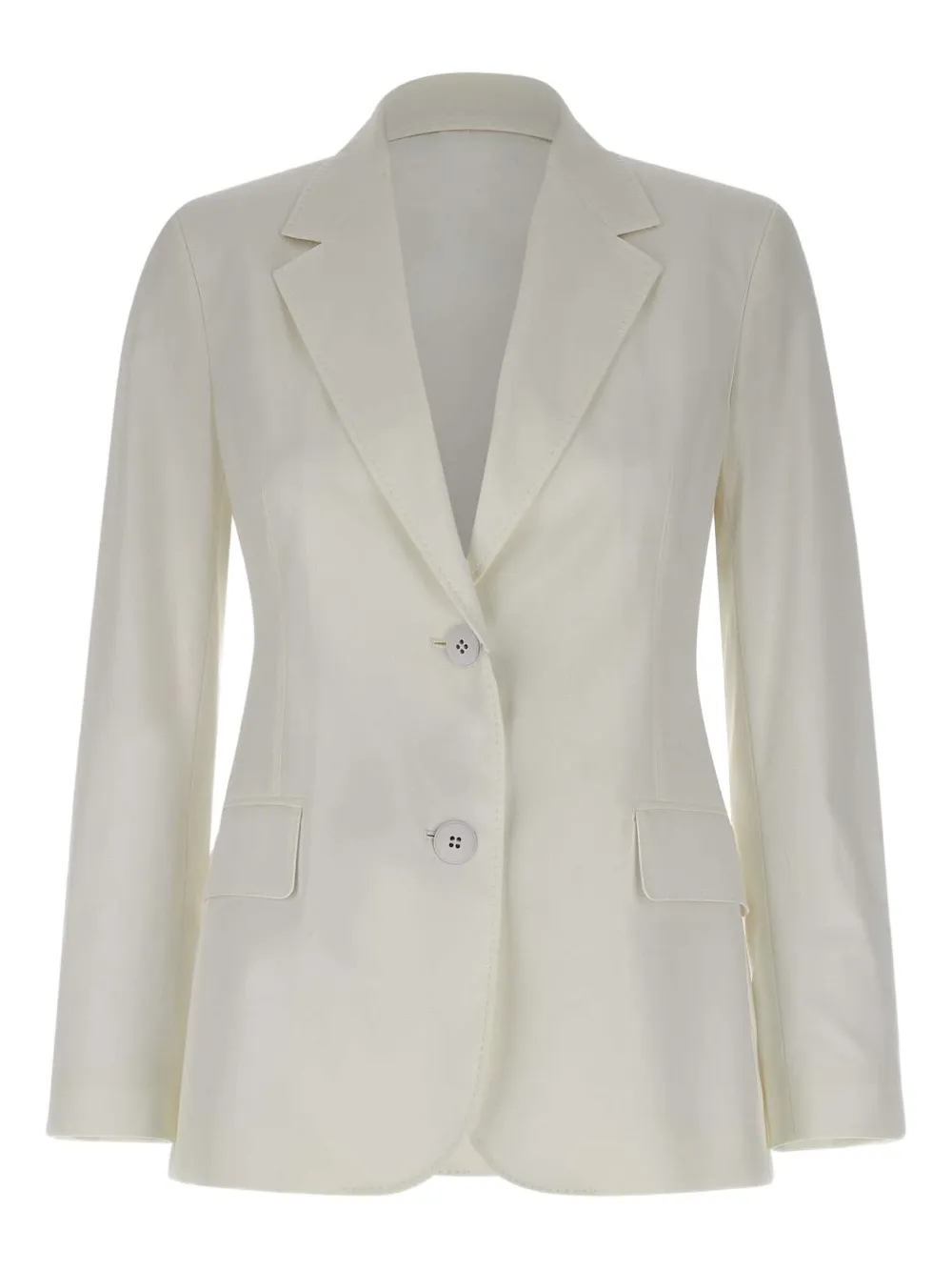 Max Mara Blazer met gekerfde revers Wit