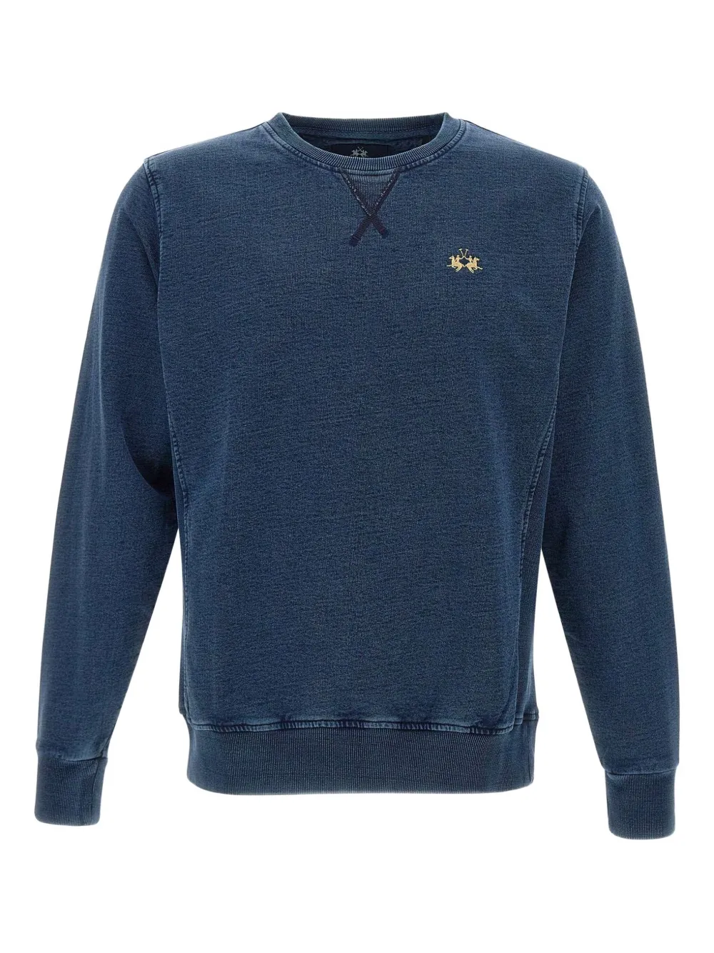 La Martina embroidered crew-neck sweatshirt | Blue | Image 1