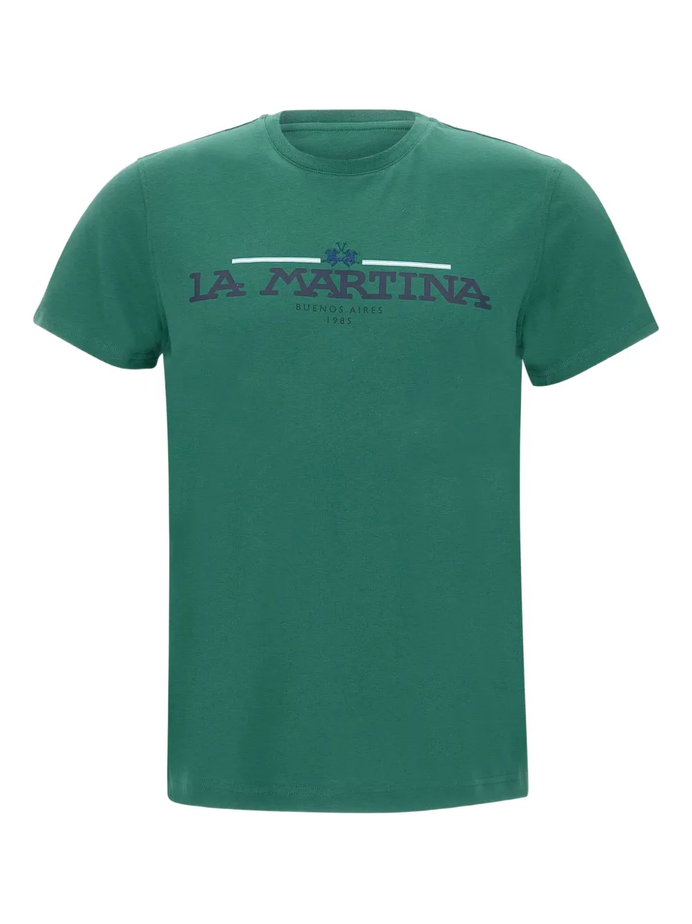 La Martina logo-print crew-neck T-shirt | Green | Image 1