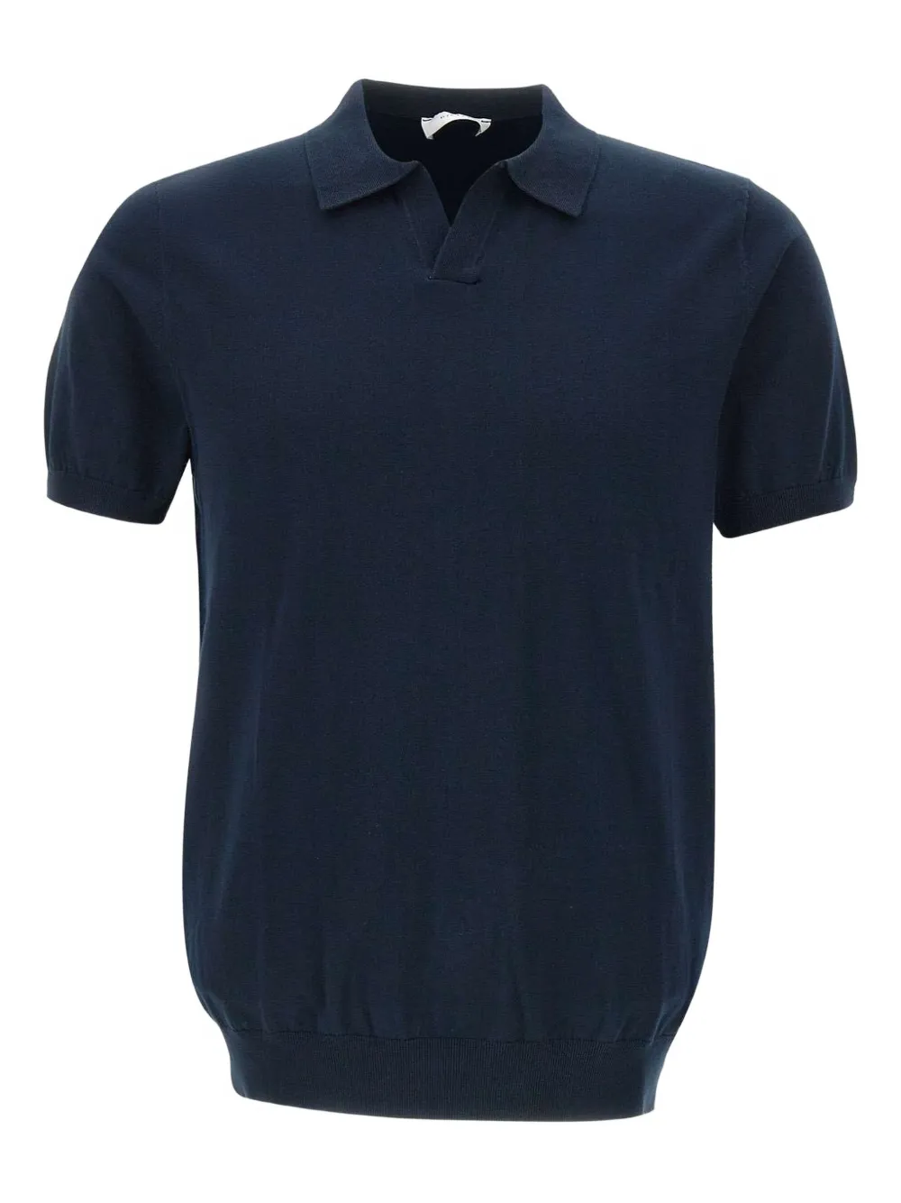 DIKTAT polo-collar cotton polo shirt | Blue | Image 1