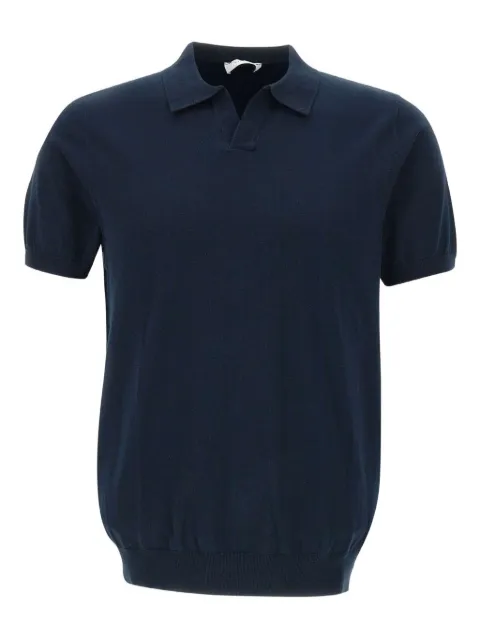 DIKTAT polo-collar cotton polo shirt