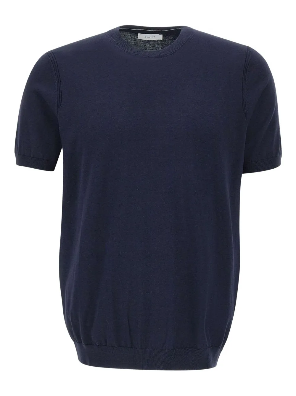 DIKTAT short-sleeve ribbed-edge sweater | Blue | Image 1