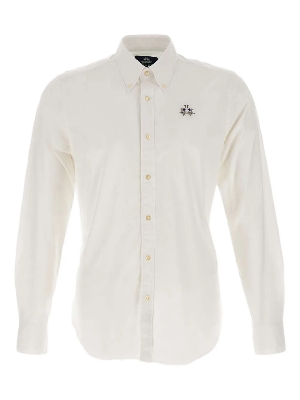 La Martina embroidered button-down shirt | White | Image 1